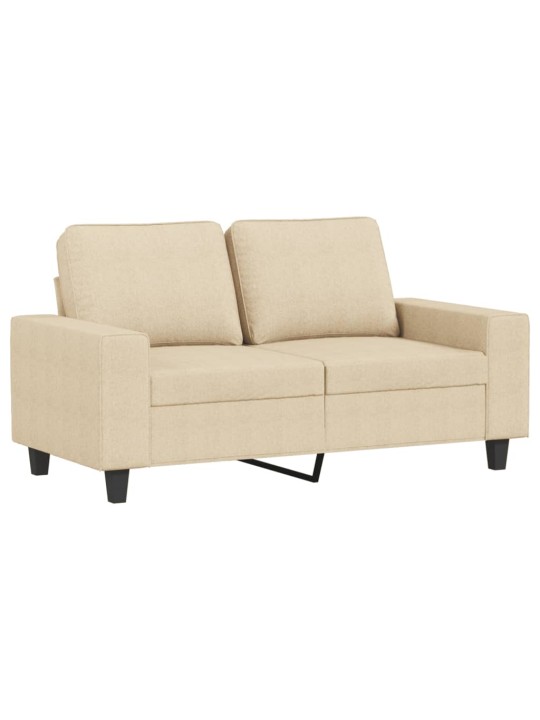 Divvietīgs dīvāns, krēmkrāsas audums, 120 cm