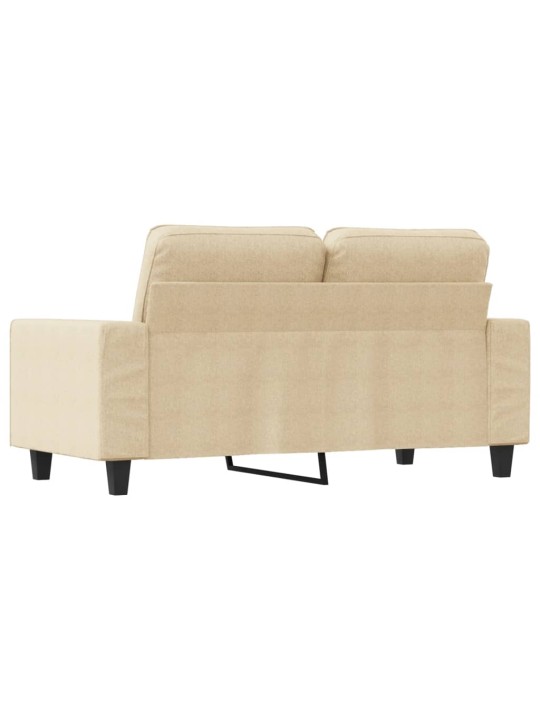 Divvietīgs dīvāns, krēmkrāsas audums, 120 cm