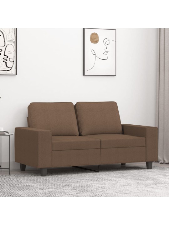 Divvietīgs dīvāns, brūns audums, 120 cm