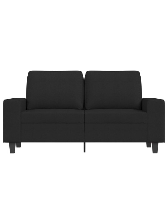 Divvietīgs dīvāns, melns audums, 120 cm