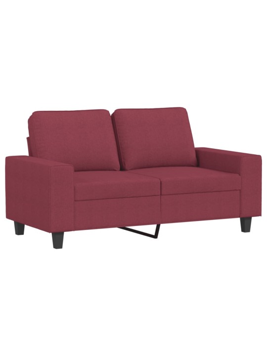 Divvietīgs dīvāns, vīnsarkans audums, 120 cm