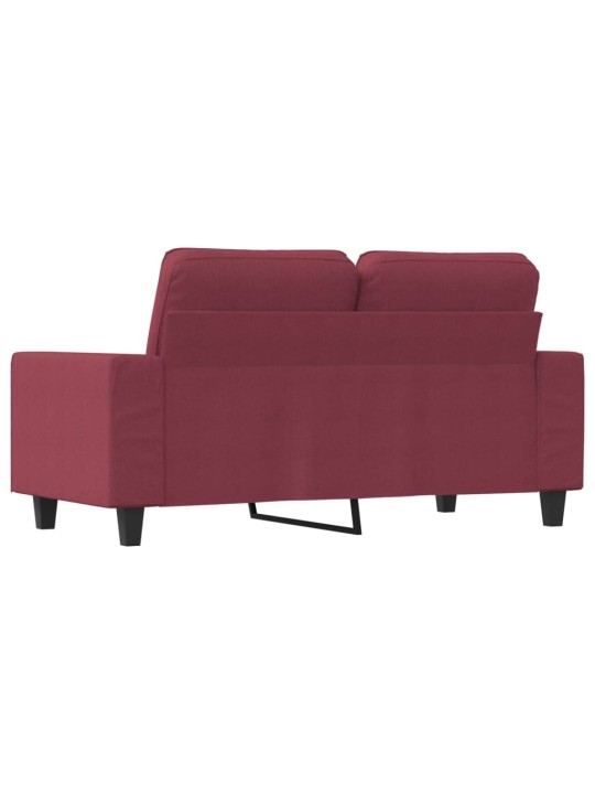 Divvietīgs dīvāns, vīnsarkans audums, 120 cm