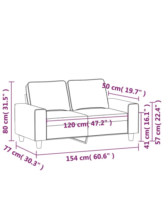 Divvietīgs dīvāns, vīnsarkans audums, 120 cm