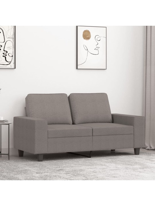 Divvietīgs dīvāns, pelēkbrūns audums, 120 cm