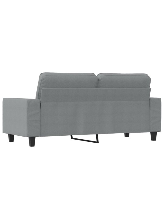 Divvietīgs dīvāns, tumši pelēks audums, 140 cm