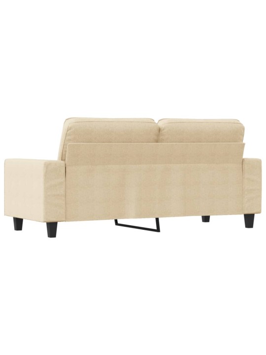 Divvietīgs dīvāns, krēmkrāsas audums, 140 cm