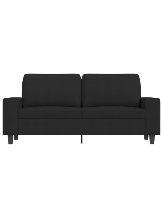 Divvietīgs dīvāns, melns audums, 140 cm