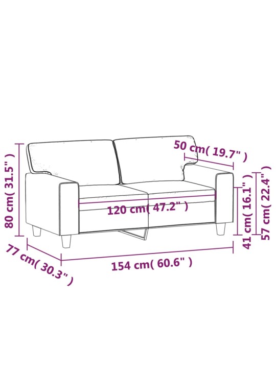 Divvietīgs dīvāns, vīnsarkans, 120 cm, mākslīgā āda