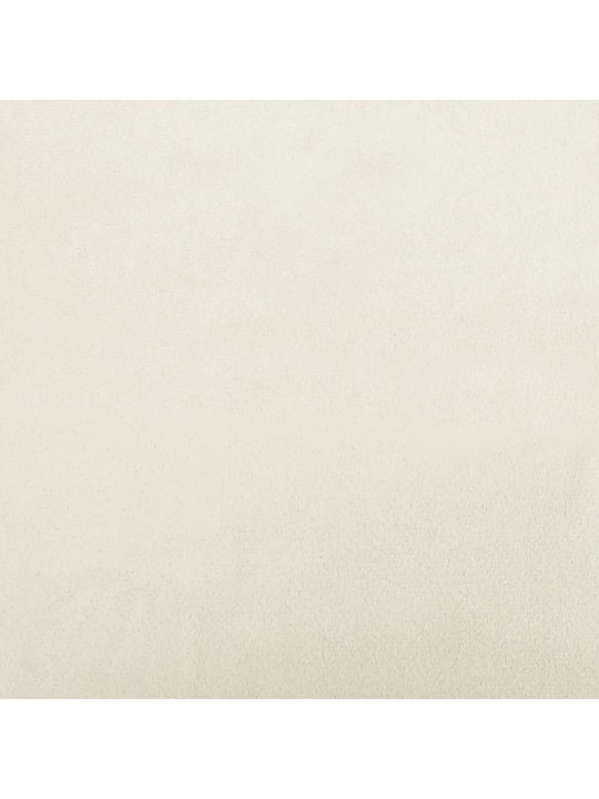 Divvietīgs dīvāns, krēmkrāsas, 140 cm, samts