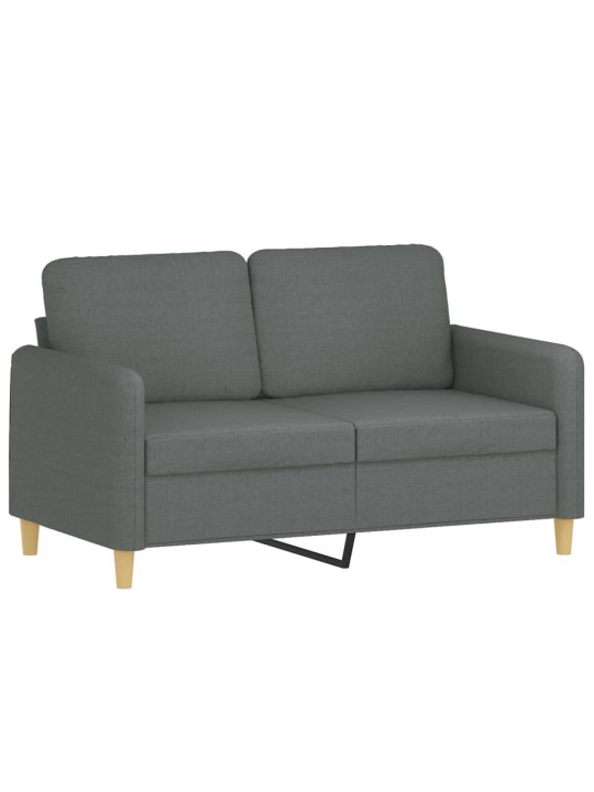 Divvietīgs dīvāns, tumši pelēks audums, 120 cm