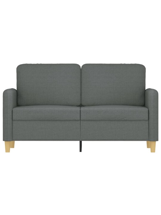 Divvietīgs dīvāns, tumši pelēks audums, 120 cm