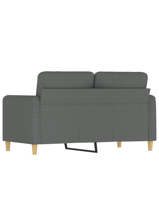 Divvietīgs dīvāns, tumši pelēks audums, 120 cm