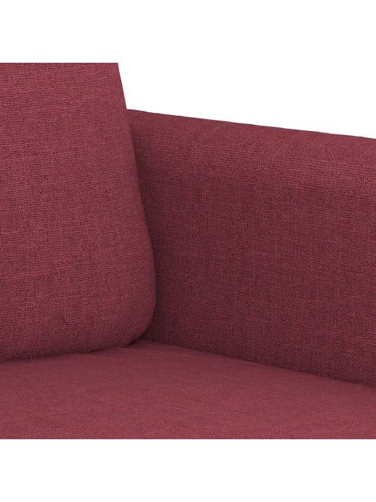 Divvietīgs dīvāns, vīnsarkans audums, 120 cm