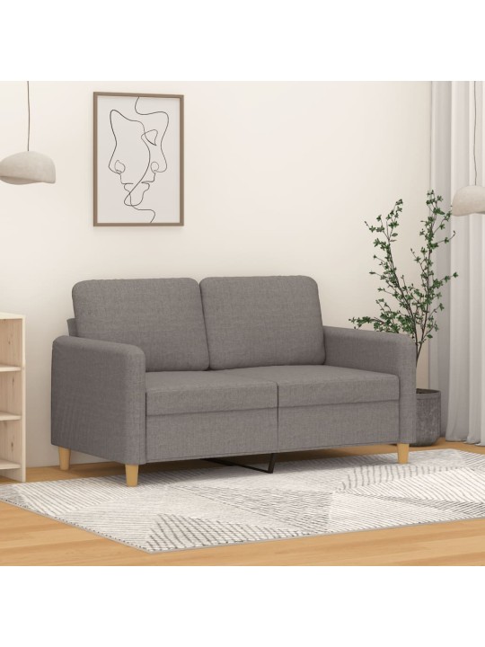 Divvietīgs dīvāns, pelēkbrūns audums, 120 cm