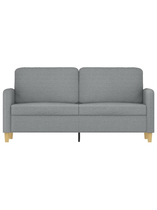 Divvietīgs dīvāns, tumši pelēks audums, 140 cm