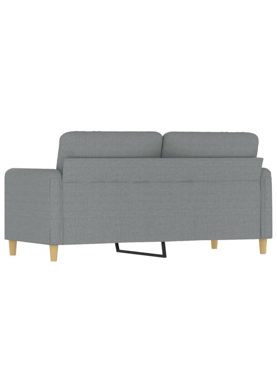 Divvietīgs dīvāns, tumši pelēks audums, 140 cm