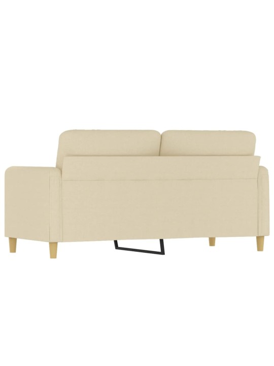 Divvietīgs dīvāns, krēmkrāsas audums, 140 cm