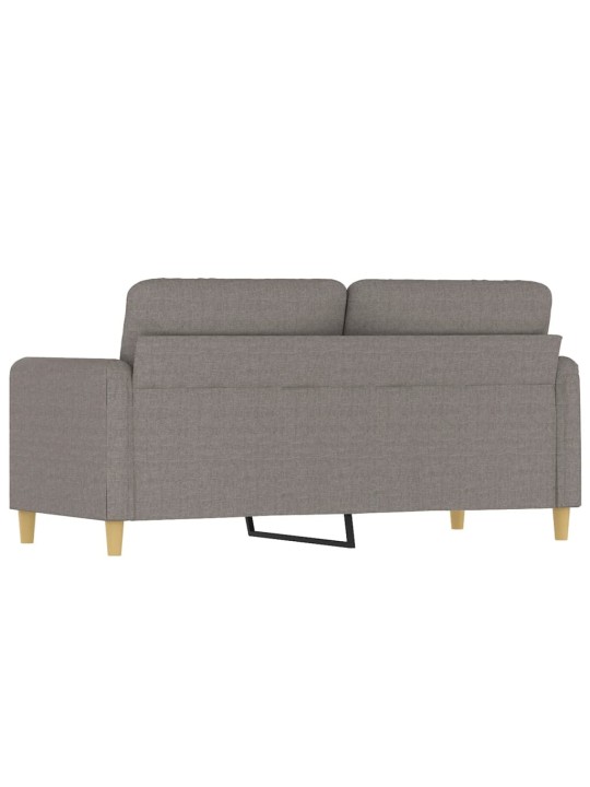 Divvietīgs dīvāns, pelēkbrūns audums, 140 cm