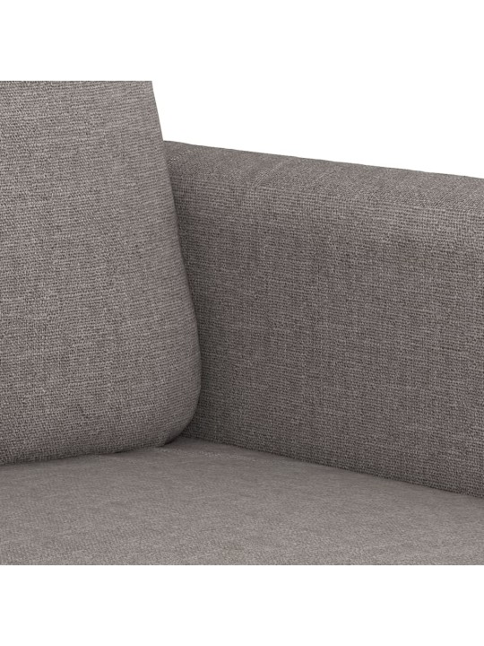 Divvietīgs dīvāns, pelēkbrūns audums, 140 cm