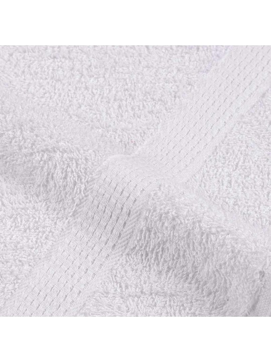 Viesu dvieļi 10 gab balti 30x50 cm 360 gsm 100% kokvilna