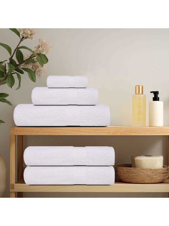 Viesu dvieļi 50 gab balti 30x50 cm 360 gsm 100% kokvilna