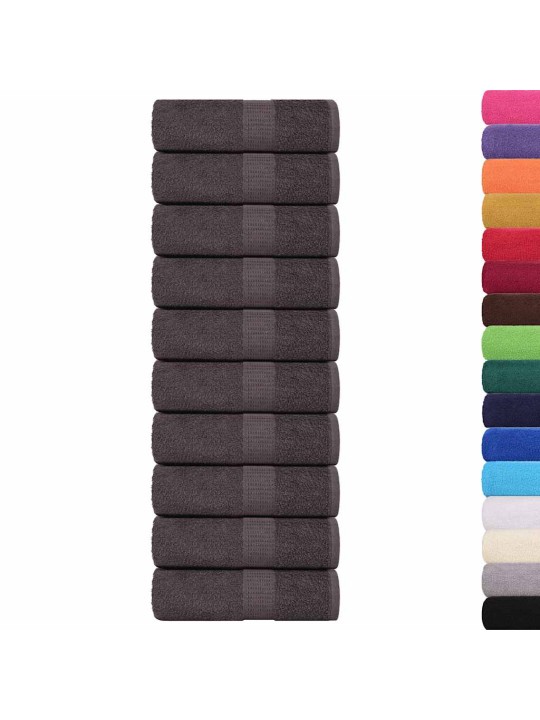 Veļas lupatas 50 gab antracīts 15x21 cm 360 gsm 100% kokvilna
