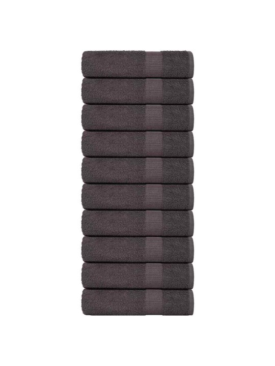 Roku dvieļi 10 gab. antracīts 50x100 cm 360 gsm 100% kokvilna
