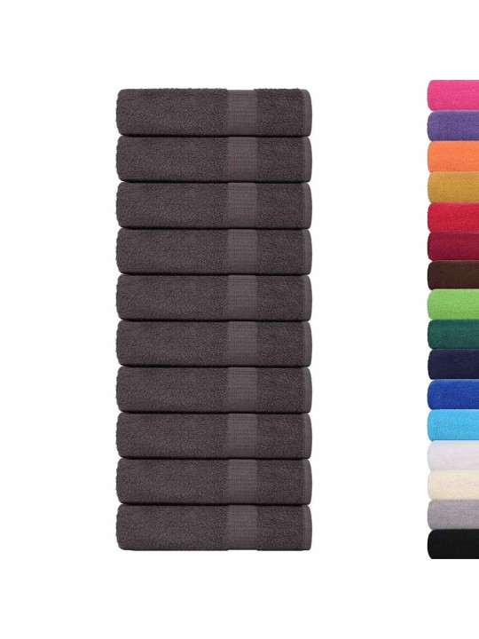 Roku dvieļi 50 gab. antracīts 50x100 cm 360 gsm 100% kokvilna