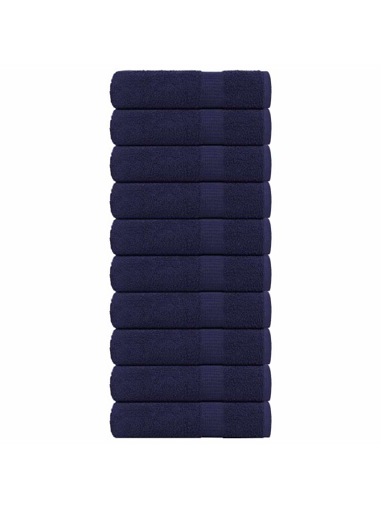 Roku dvieļi 10 gab. tumši zili 50x100 cm 360 gsm 100% kokvilna