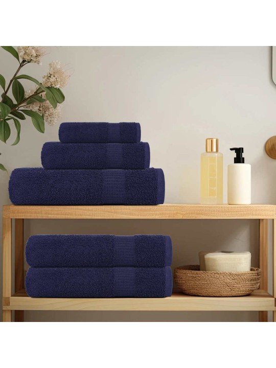 Roku dvieļi 10 gab. tumši zili 50x100 cm 360 gsm 100% kokvilna