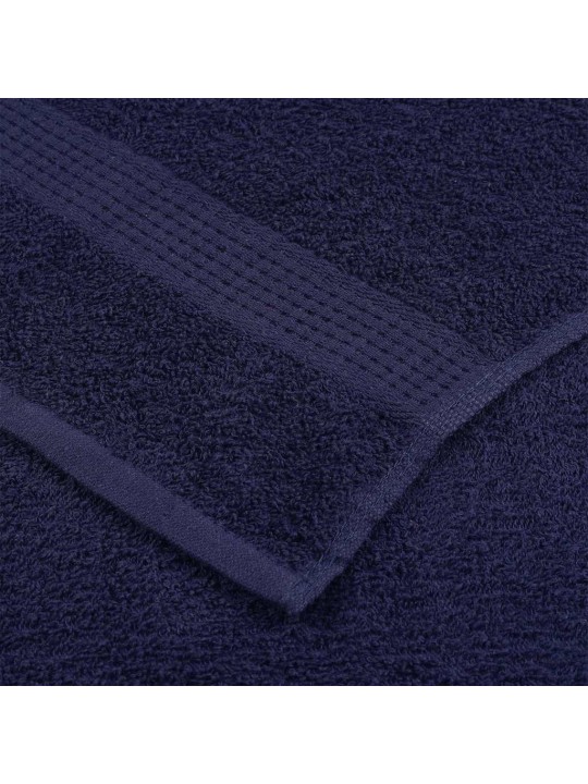 Vannas dvieļi 4 gab. tumši zili 100x150 cm 360gsm 100% kokvilna