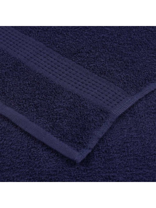 Vannas dvieļi 10 gab. tumši zili 100x150cm 360gsm 100% kokvilna