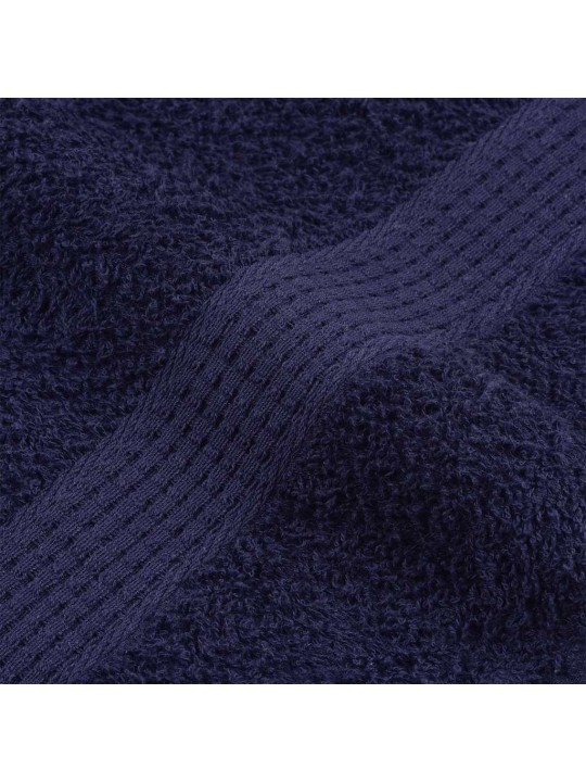 Vannas dvieļi 10 gab. tumši zili 100x150cm 360gsm 100% kokvilna