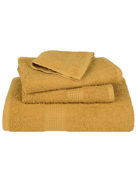 Roku dvieļi 10 gab. zelts 50x100 cm 360 gsm 100% kokvilna
