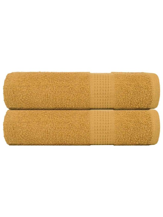Vannas dvieļi 2 gab. zelts 100x150 cm 360 gsm 100% kokvilna