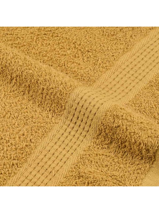 Vannas dvieļi 2 gab. zelts 100x150 cm 360 gsm 100% kokvilna
