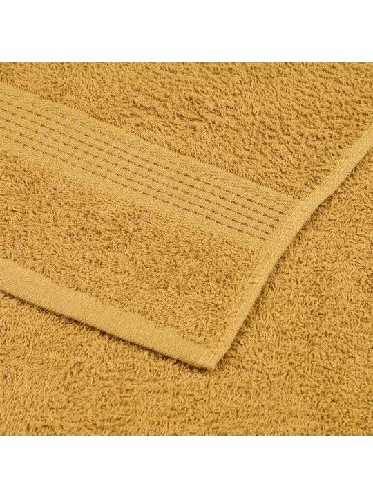 Pirts dvieļi 2 gab. zelts 80x200 cm 360 gsm 100% kokvilna