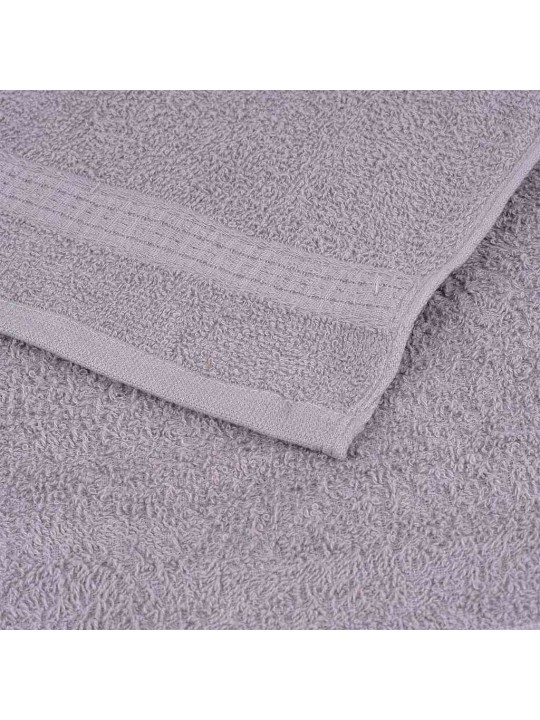 Dušas dvieļi 4 gab. pelēks 70x140 cm 360 gsm 100% kokvilna