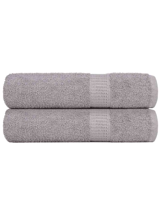 Vannas dvieļi 2 gab. pelēks 100x150 cm 360 gsm 100% kokvilna