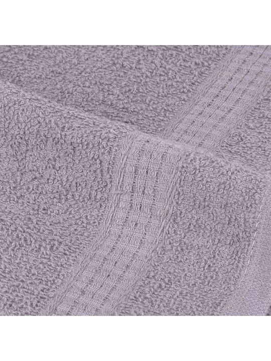 Vannas dvieļi 4 gab. pelēks 100x150 cm 360 gsm 100% kokvilna