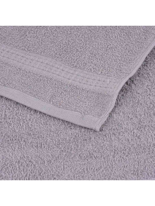 Vannas dvieļi 10 gab. pelēks 100x150 cm 360 gsm 100% kokvilna