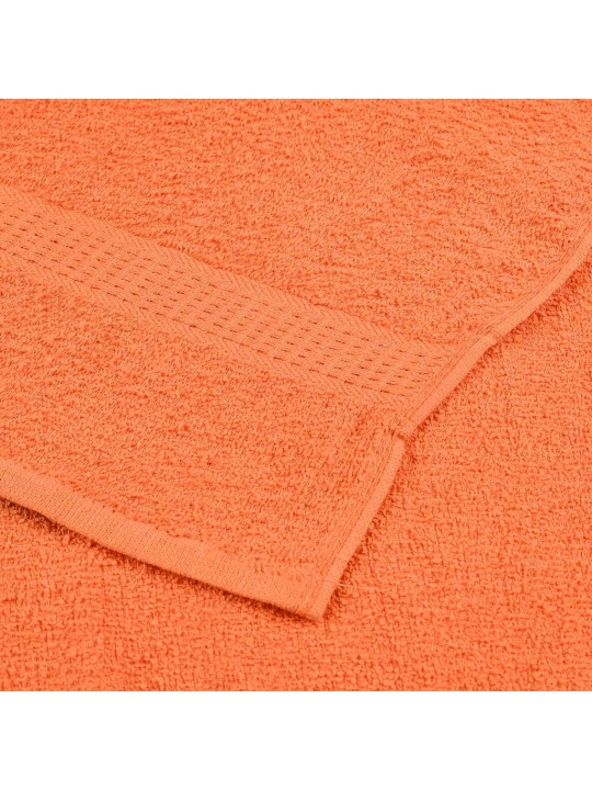 Dušas dvieļi, 10 gab., oranži, 70x140cm, 360 gsm, 100% kokvilna