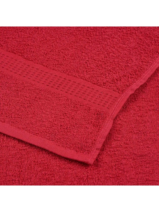 Pirts dvieļi, 2 gab., sarkani, 80x200cm, 360 gsm, 100% kokvilna