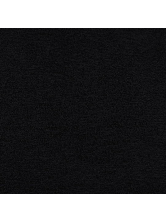Dušas dvieļi, 10 gab., melni, 70x140 cm, 360 gsm, 100% kokvilna