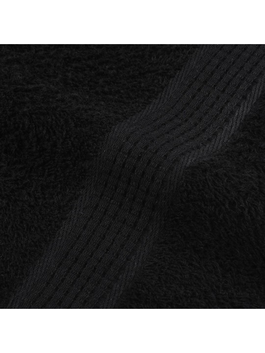 Vannas dvieļi, 10 gab., melni, 100x150cm, 360gsm, 100% kokvilna