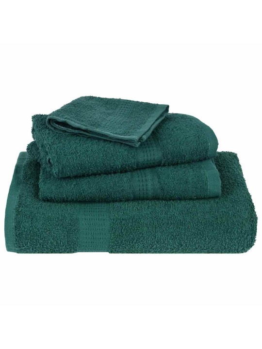 Dvieļu komplekts, 6 gab., zaļš, 360 gsm, 100% kokvilna