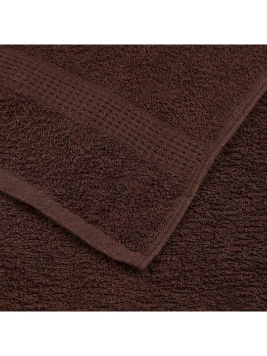 Dvieļu komplekts, 12 gab., brūns, 360 gsm, 100% kokvilna