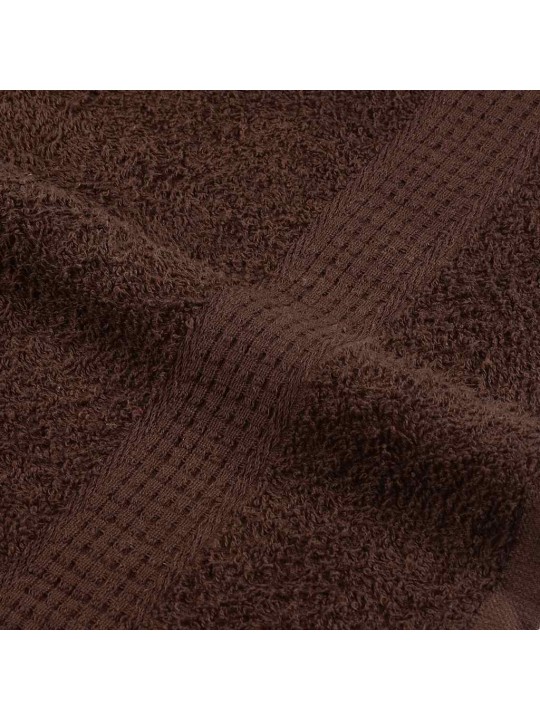 Dvieļu komplekts, 12 gab., brūns, 360 gsm, 100% kokvilna
