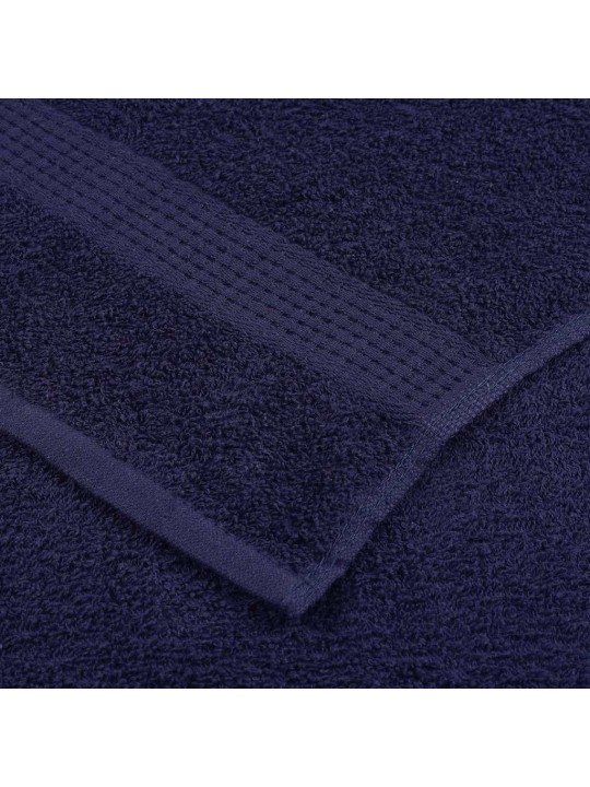 Dvieļu komplekts, 12 gab., tumši zils, 360 gsm, 100% kokvilna