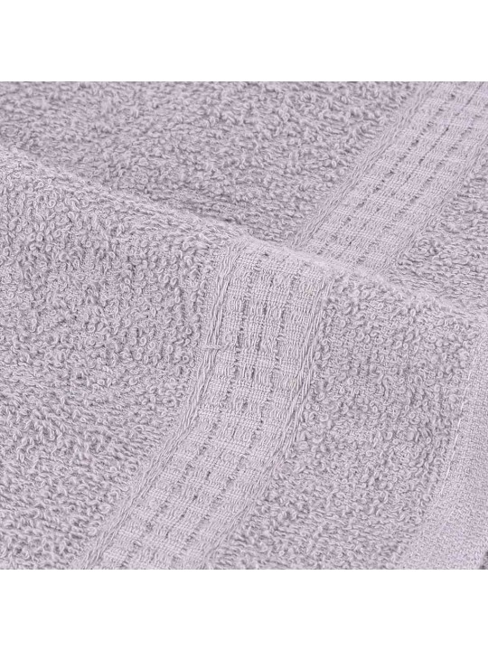 Dvieļu komplekts, 12 gab., pelēks, 360 gsm, 100% kokvilna
